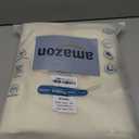 MooMee Bedding Duvet Cover Set 100% Washed Cotton Linen Like Textured Breathable Durable Soft Comfy (Solid Cream White, King 104"x90")