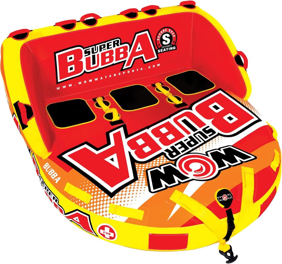 WOW Sports Bubba Towable Tubes for Boating, Boat Accessories for Tubing, Water Tube for Boats