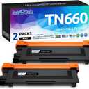 INK E-SALE Compatible Toner Cartridge Replacement for Brother TN660 TN630 use for MFC-L2700DW HL-L2340DW HL-L2300D HL-L2380DW DCP-L2540DW DCP-L2520DW MFC-L2740DW MFC-L2720DW (2 Pack Black, Design V3)