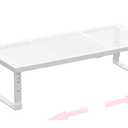 Asiingkel Metal Stackable Expandable Storage Shelf  MultiFunctional Home Storage Shelf, Suitable for Kitchen, Cabinet，Bathroom, Office, Garage, etc.（1PACK/White/Large