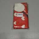 Valentines Day Pillow Covers 20x20 Inch Set of 2 White Heart Red Envelope Cotton Linen Decorative Throw Pillow Case Holiday Print Cushion Covers for Bedroom Sofa Living Room Chair Home Decor