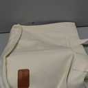 FIORETTO Canvas Tote Bag for Women with Zipper Closure & Individual Compartments for Work College for Teacher & Nurse