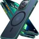 TORRAS Magnetic & Shockproof for iPhone Case (Translucent Green, for iPhone 13 Pro)