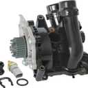 Electric Engine Water Pump Thermostat Housing Assembly Compatible with Audi A3 A4 A5 A6 Q3 Q5 TT Allroad VW Passat Jetta Golf GTI CC Beetle Replaces 06H121026DD 06H121026CQ 06H121026AB