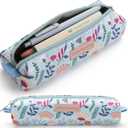 Mr. Pen- Cute Pencil Case Pouch, Multipurpose Canvas Bible Pencil Pouch, Smooth Zipper, Premium Material, Neat Stitches, Ideal for Stationery, Cosmetics, Electronics, School, Office, Travel (1 Pack, Summer)