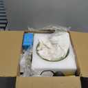 QIYIZM Glass Floor Lamp for Living Room,Bedroom,Gold Dimmable Standing Lamp with Remote,Mid Century Modern Brass Tall Lamp Boho Vintage Retro Floor Lamps Arc Green Flower Floor Light Lamp Bohemian