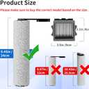 Keluke Roller Brush and Filters Replacement Compatible with Tineco Floor ONE S5/Floor One S5 Pro Cordless Vacuum Cleaner,(NOT for S5 COMBO) Replacement Parts Include 3 Brush Rollers, 3 Filters