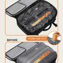 Vacuum Seal Backpack Travel with Ultra-Powerful Pump, 80L Expandable Travel Backpack with Vacuum System w/TSA Lock (Black)