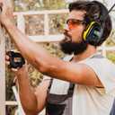 Digital AM FM Radio Hearing Protection Earmuff for Adult, 30dB SNR for Mowing, Construction, Chainsaw, Snowblowing