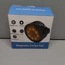 Magnetic Cruise Fan with 8000mAh Rechargeable Battery, LED Light, Timer&Power Output, Magnetically Sticks on Cabin Ceilings and Walls, Ship Approved Cabin Air Circulator