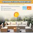 2 x Canvas Repair Tape, 3.2 x 63 Inch Waterproof Heavy Duty Fabric Tape for Furniture, Self Adhesive Canvas Repair Patches for Boat Covers, Sofas, Tents, Louge Chairs, Canopy, Awning Black