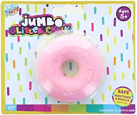 Anker Play Jumbo Shaped Glitter Sidewalk Chalk | Donut