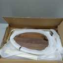 Small Side End Table New C Table Narrow Round Bed Sofa Couch Coffee Dinner Table for Snack Drink TV Tray, Slim Gold Rustic End Table Modern Simplicity, Metal and Wood - 24 Inch