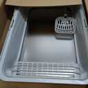 Stainless Steel XL Cat Litter Box for Cats, High-Sided Design Prevents Urine Leakage, Non-Stick, Easy to Clean, Includes Scoop, Gray L