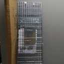 32 Humane Animal Trap, Live Animal Trap Cage for Stray Cats, Raccoons, Squirrels, Rabbits, Moles, Groundhogs, Armadillos up to 16.5 lbs, Galvanized Rustproof Live Animal Cage Trap