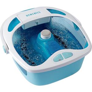 HoMedics Shower Bliss Foot Spa, Shower Massage Water Jets, Pedicure Center with 3 attachments, Toe-Touch Control, FB-625H