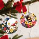 Christmas Ornaments, Bee Ornament, Christmas Tree Ornaments, Xmas Decorations, Holiday Decorations, Gifts for Bee Lovers, Holiday Party Gifts, and Xmas Gift Ideas