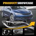 Headlights Assembly Pair Compatible with Chrysler 200 2015-2017