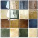 DEWOO Colorful Peel and Stick Backsplash Tiles Kitchen Bathroom Square Self Adhesive Wall Tile Checkerboard Checkered Stickers,Multicolor (10-Sheet, 12"12") (Multicoloured)