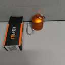 Keychain Pill Holder, Box, Aluminum, Waterproof Container, Pill Organizer for Outdoor Travel Camping, Size: 1.6 x 1.6 x 2 in (Orange)