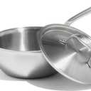 Made In Cookware - 2 Quart Stainless Steel Saucier Pan - 5 Ply Stainless Clad - Professional Cookware - Crafted in Italy - Induction Compatible