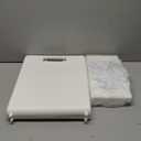 LWTURLOV Laundry Hamper Cart Collapsible Rolling Laundry Baskets Foldable Plastic Hampers with Wheels Handle Multi-Function Portable Two Dirty Clothes Hamper for Laundry Room, Bedroom, Dorm（45L+8.4L）