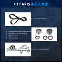 ECCPP Timing Belt Kit with Water Pump Compatible For Chrysler Cirrus Sebring For Dodge Avenger Stratus For Mitsubishi Eclipse Galant 1997-2003 For Mitsubishi Montero Sport TS26259 ITM259 448-5827