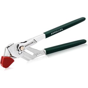 ACCELLEA Pliers Wrench, Tongue and Groove Pliers with Maximum Jaw Opening 2" (52mm), Channel Locks Pliers with Jaw Cover, CR-V Steel Groove Joint Pliers, Non-slip Handle, 10 Inches, Large, Green