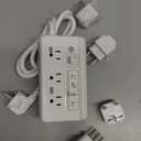 Mapambo 2000W Voltage Converter US to Europe, 7 in 1 Converter for European Travel for Hair Dryer, 123456