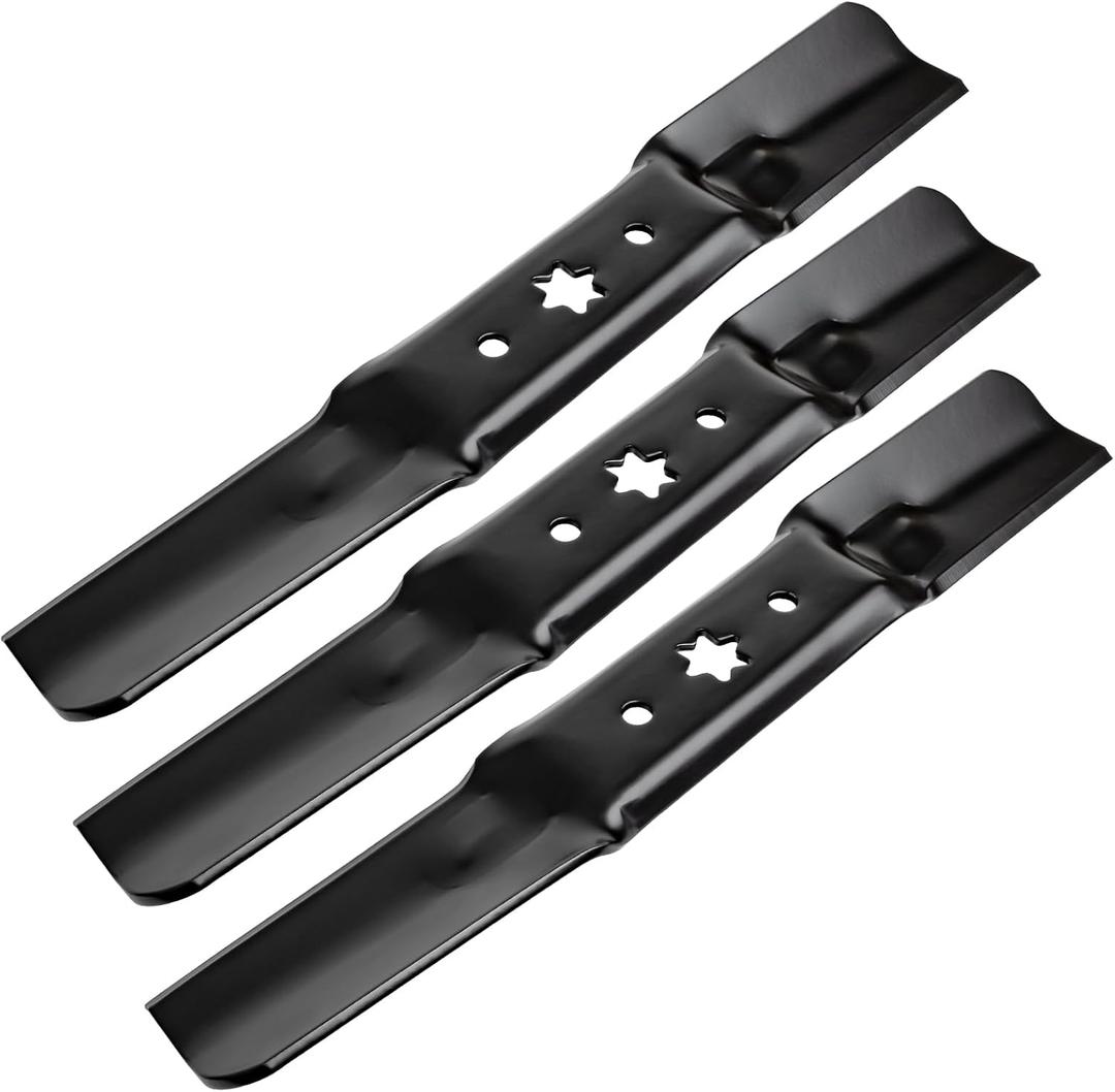 942-05052A 2-in-1 Medium Lift Blades, Compatible with 50" Deck Cub Cad et RZT-L50 L34 S50 XT1 XT2 LT50 GT50 Troy Bilt MTD Craftsman G8200 Mowers, Replace for 742-05052A 330-052,3 Pack