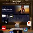 4K Projector with WiFi 6 Bluetooth, Smart Home Theater, AI Auto Focus, MEMC