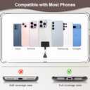 Phone Lanyard Crossbody Wrist Strap, Clip and Go Strap for Phone with Wallet Crossbody, Adjustable Phone Strap Compatible with All Phones (Peach)