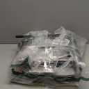 Furnulem Night Stand with Charging Station, Tall Black Dresser for Bedroom, Nightstand with Led Light, Bed Side Table for Living Room, Fabric Storage Drawer, Metal Frame, Wood Furniture