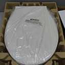 Raised Toilet seat 2.91 inch Round, 16.5 x 14.3inch Compatible | Soft Close + Quick-Release, Easy Clean, Bottom/Top Fixing, Safe Anti-Slip Pad Never Loosen, PP, White, 3 Years Support