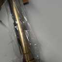 Ivilon Tension Curtain Rod - Spring Tension Rod for Windows or Shower, 24 to 36 Inch. Warm Gold
