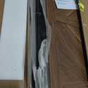 unipaws Cat Litter Box Enclosure Furniture with Storage Shelf, Tall Hidden Litter Box Cover for Tall or Top Entry Litter Box, Kitty Enclosed Cabinet, Cat Box with Odor Control, Walnut and Black