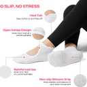COOLMATE Pilates Socks with Grips for Women, Yoga Socks, Crew Non Slip Women for Barre, Pilates Gifts for Women