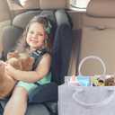 AIXIANG Baby Diaper Caddy Organizer,Portable Nursery Essentials Storage Diaper Caddy for Newborn Boy and Girl (Grey)