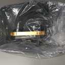 Transparent Trash Can, Bathroom Trash Cans with Lids, 2.6 Gallon Garbage Can for Bedroom, Office, Plastic Slim Waste Basket with Press Top Lid, 10L Clear Trash Bin for Home, Kitchen (Blue)