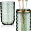 GALPADA Portable Toothbrush Travel Case Sturdy Toothbrush Holder Cup Reusable for Camping Hotel