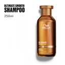 Wella Professionals ULTIMATE SMOOTH Shampoo for Dry, Dull & Frizzy Hair | For Shine & Smoothness | With Squalane & Omega 9 | Color Safe