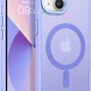 BENTOBEN Magnetic for iPhone 13 Case & iPhone 14 Case [Compatible with Magsafe] Translucent Matte Phone Case iPhone 13/14 Slim Shockproof Women Men Protective Cover for iPhone 13/14 6.1", Lavender
