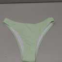 YIMISAN Women's Ribbed Bikini Light Green S