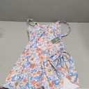 Girls One Piece Swimdress Floral Skirt Bathing Suit Swim Hawaiian Beach Swimwear, Size Small