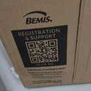 Bemis Slow Close Round Toilet Seat, Easy Clean Hinges, White