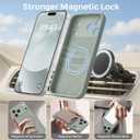 Magnetic for iPhone 17 Pro Case [Compatible with Magsafe] [Premium Silicone Satin-Smooth Touch] Slim Shockproof Anti-Scratch Microfiber Lining Case, 6.3 inch, Calke Green