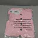 Arshiner Toddler Girls Dresses Flutter Sleeve Decorative Button Down A-line Sundress (5-6 Years, Pink)