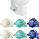 6 Pack Toilet Bolt Caps, Turtle Toilet Bolt Covers Ceramic Sea Turtle Toilet Bolt Caps Cute Decorative Toilet Knob Covers Easy Installation Screw Cover Caps for Bathroom Floor Decor