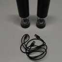 Electric Salt and Pepper Grinder Set - Rechargeable Automatic Salt and Pepper Shakers, Kitchen Appliances with External Adjustable Coarseness, Larger Hopper for Cooking, Home Gifts(2 Pack,Black/Black)