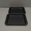 Little Small Baking Sheets Nonstick Set of 2 (9.5inch X 7.1inch) - SS&CC 8 Inch Nonstick Baking Toaster Oven Tray Cookie Sheets, 1 or 2 Person Household